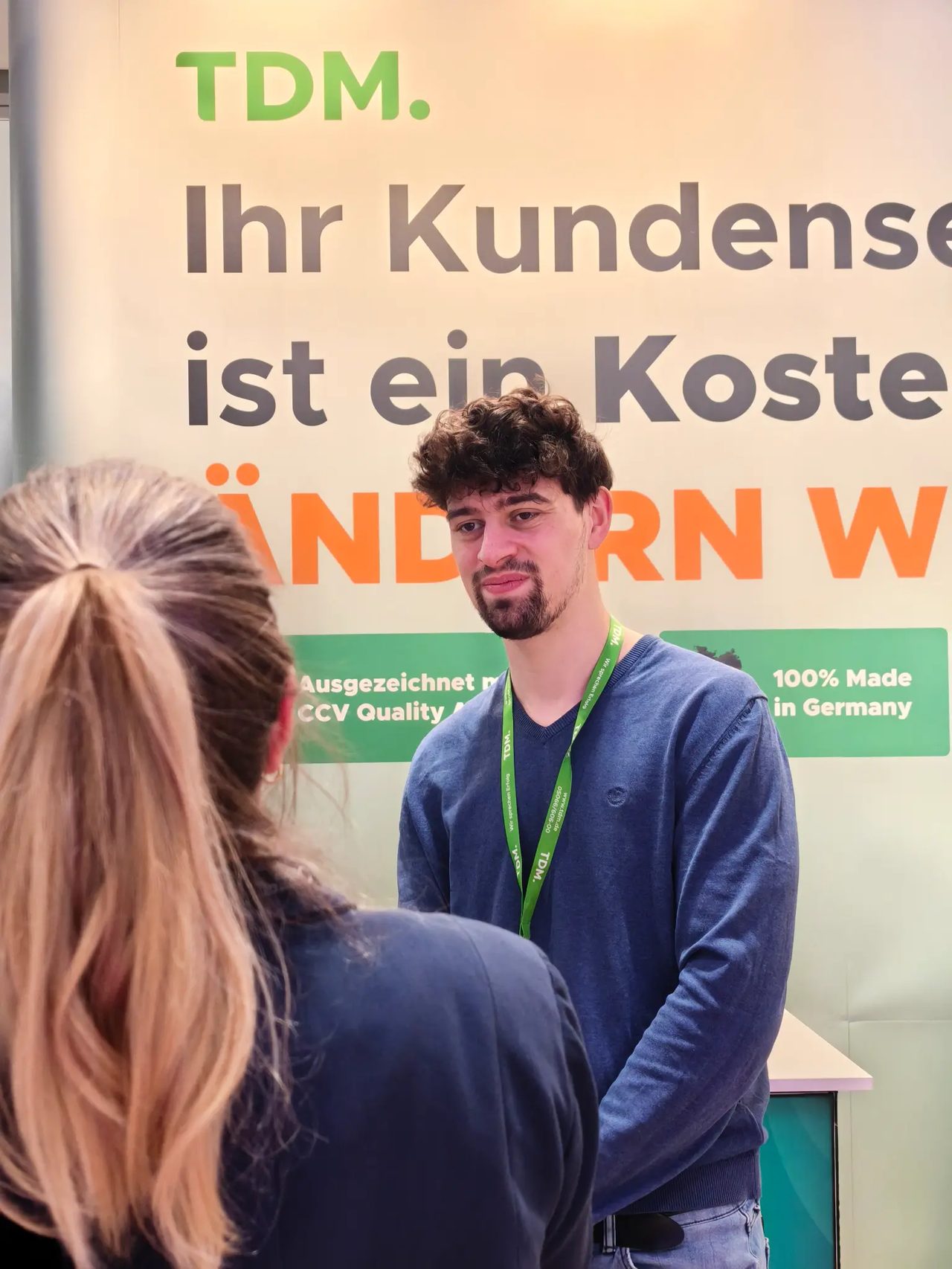 TDM CCW 2026 Berlin – Kundenkontakt am Messestand